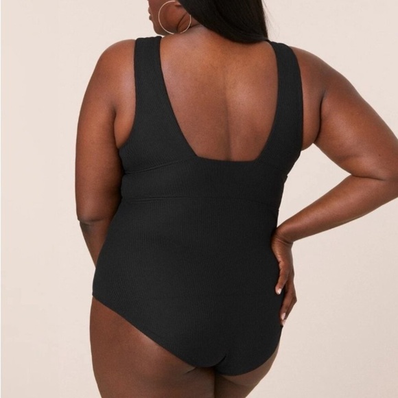 Andie Anthropologie NWT Mykonos Black Sexy One-piece Swimsuit XXXL Beach Coastal - Picture 10 of 16